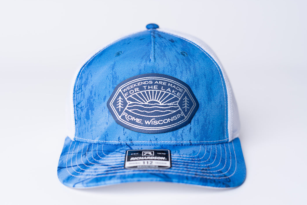 Weekends Are Made for the Lake - Realtree Fishing Light Blue/ White