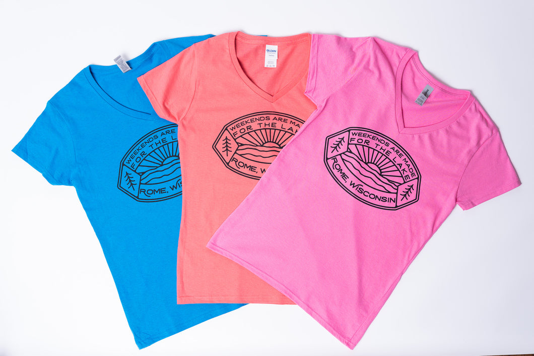 V-Neck-Weekends Are Made for the Lake