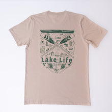 Load image into Gallery viewer, Lake Life Pennant T-Shirt (front/back)
