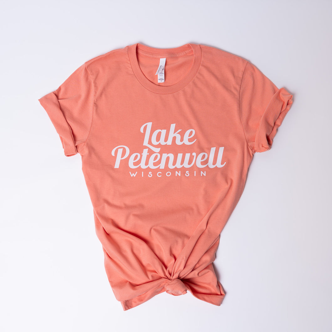 Lake Petenwell Tee-Sunset Peach