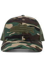Load image into Gallery viewer, Fishing  American Flag Hat: Camo/Olive
